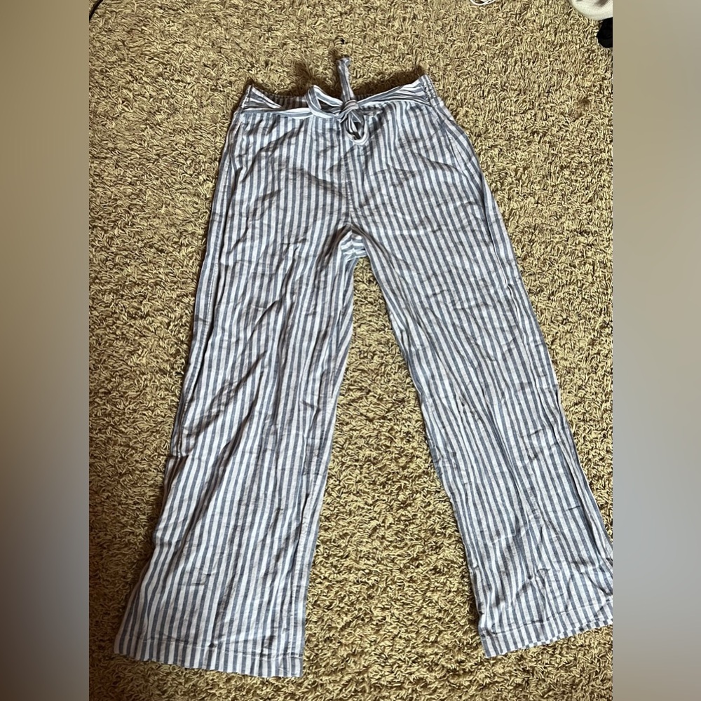 Beachlunchlounge Blue and White Striped Pants